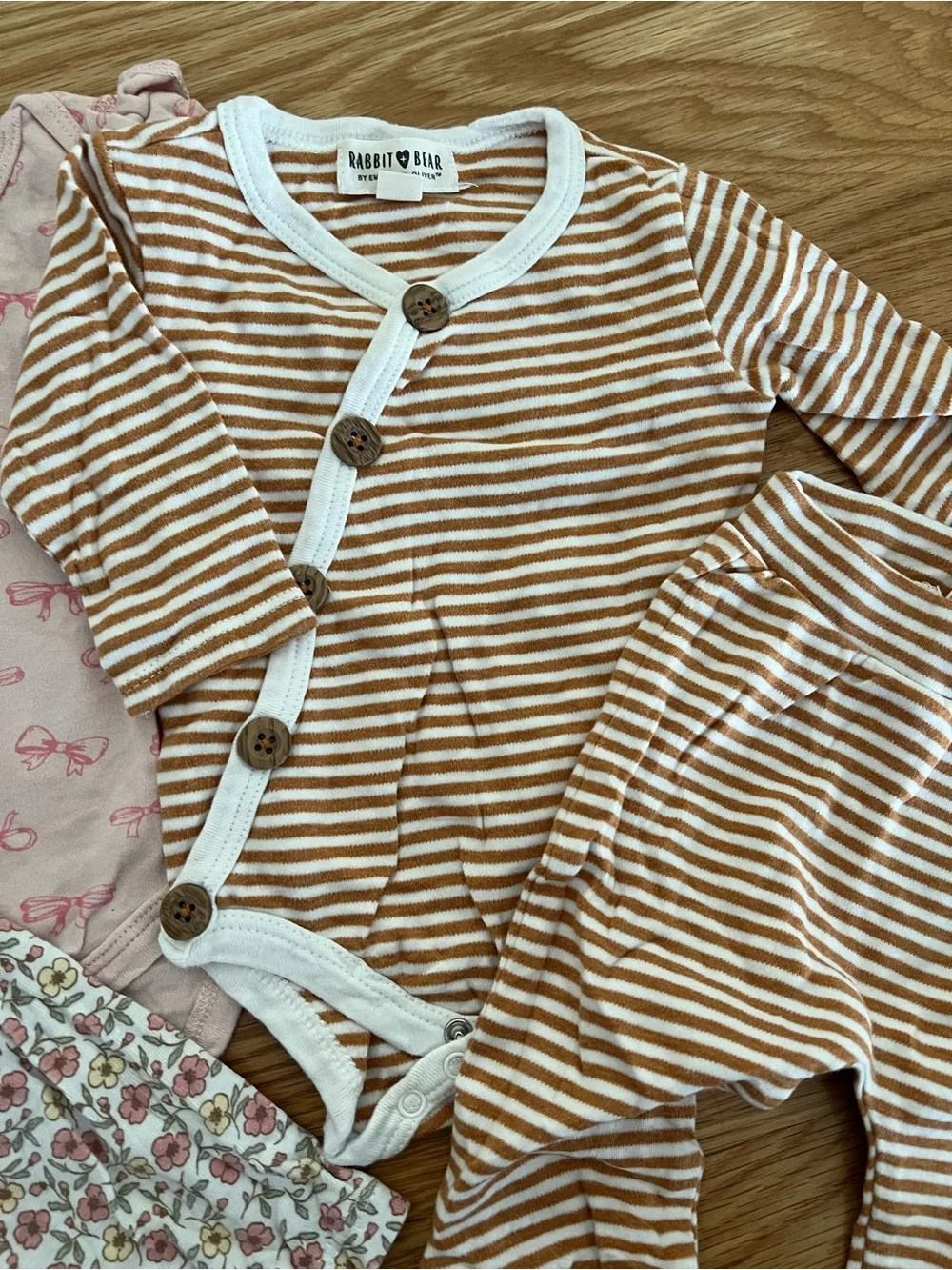 3-6M Baby Girl Clothing Bundle Rabbit Bear Organic Carter’s 7 Pc Outfit Lot